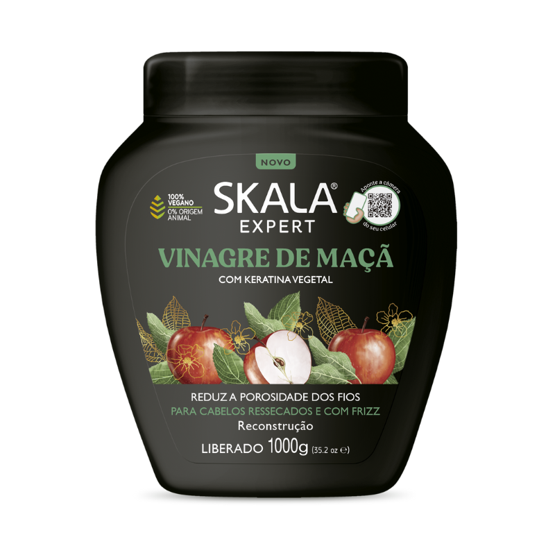 CREME CAPILAR SKALA DE TRATAMENTO VINAGRE DE MAÇÃ 1KG