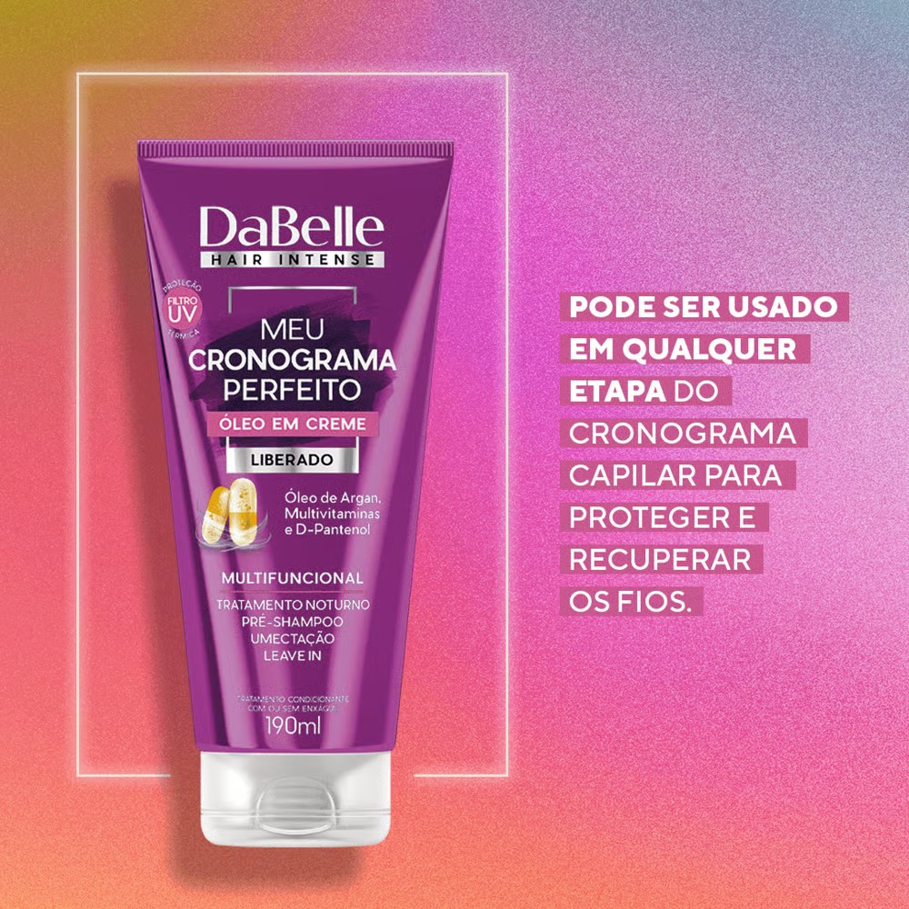ÓLEO EM CREME DABELLE MEU CRONOGRAMA PERFEITO 190ML