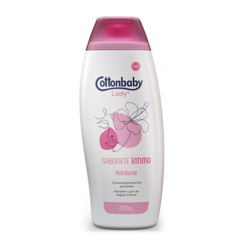 SABONETE LÍQUIDO ÍNTIMO COTTONBABY LADY HIDRATANTE 200ML – FarMake