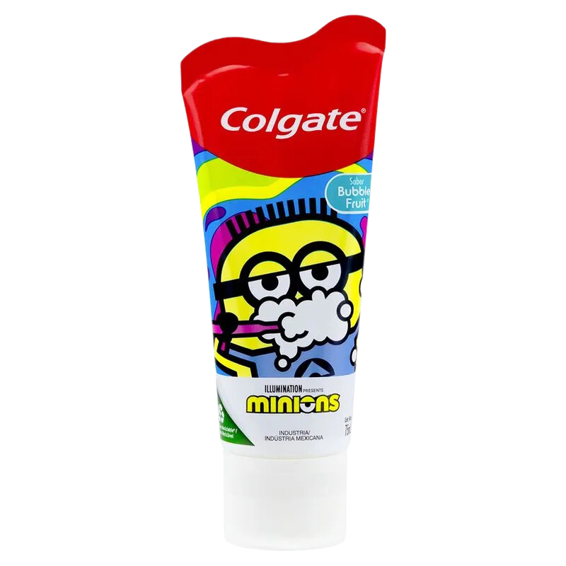 CREME DENTAL COLGATE MINIONS SABOR BUBBLE FRUIT 100G