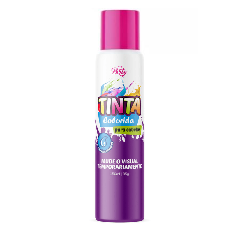 TINTA CAPILAR SPRAY MY PARTY PINK NEON 150ML