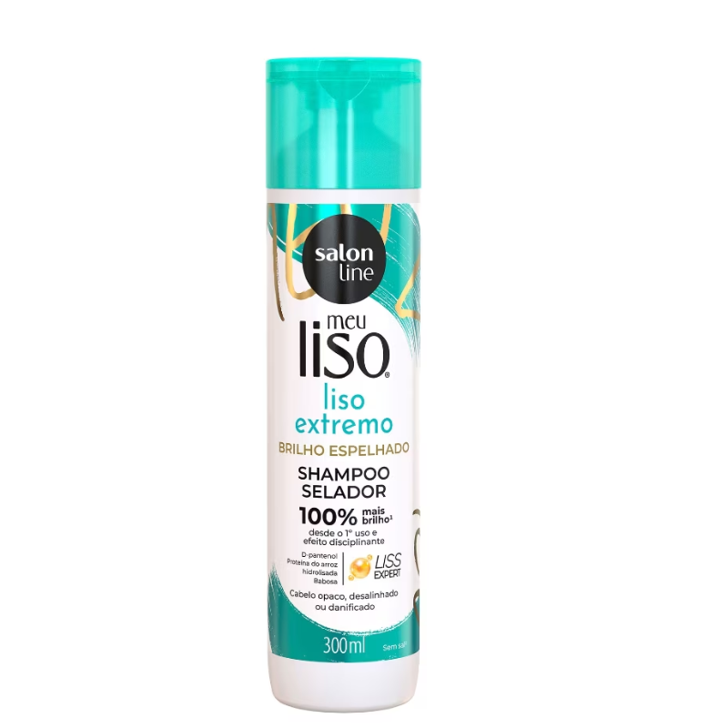 SHAMPOO SALON LINE SELADOR LISO EXTREMO BRILHO ESPELHADO 300ML