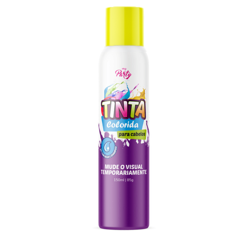 TINTA CAPILAR SPRAY MY PARTY AMARELO BRASIL 150ML