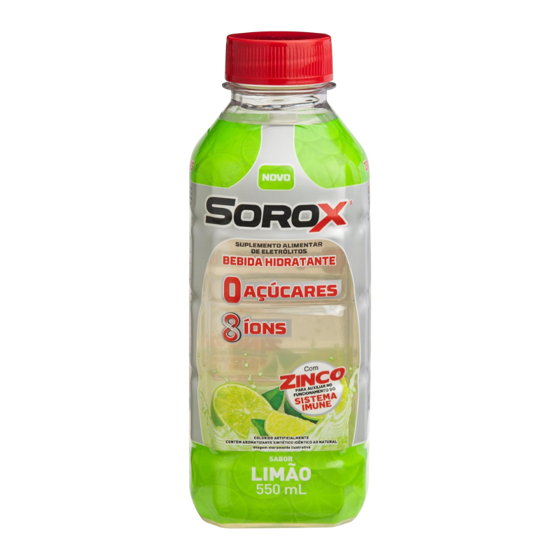 BEBIDA HIDRATANTE SOROX LIMÃO 550ML