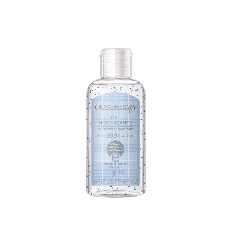 ÁLCOOL EM GEL GIOVANNA BABY BLUE 70% 60ML