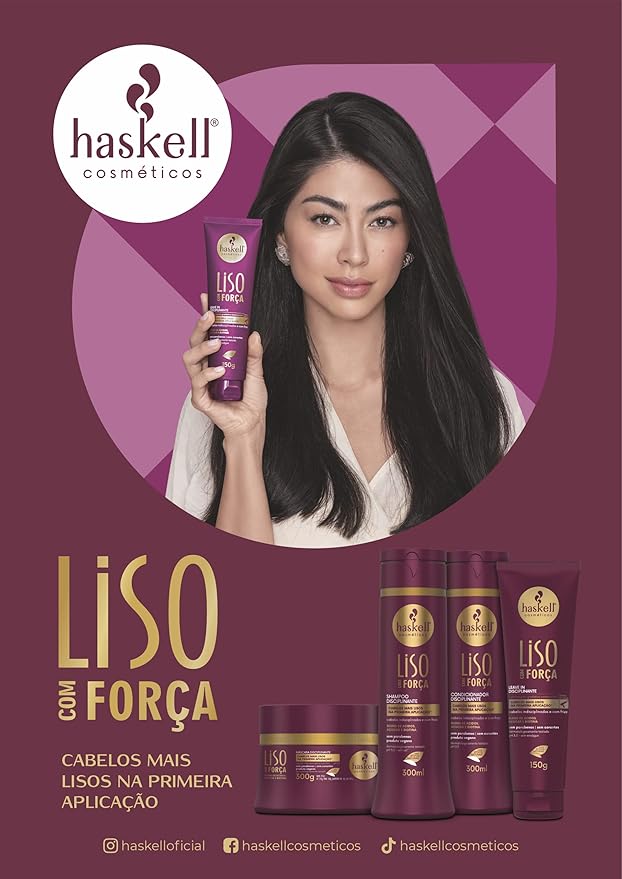 CONDICIONADOR HASKELL DISCIPLINANTE LISO COM FORÇA 300ML