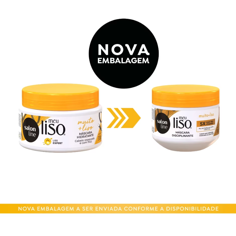 MÁSCARA CAPILAR DISCIPLINANTE MEU LISO MUITO+LISO 300G