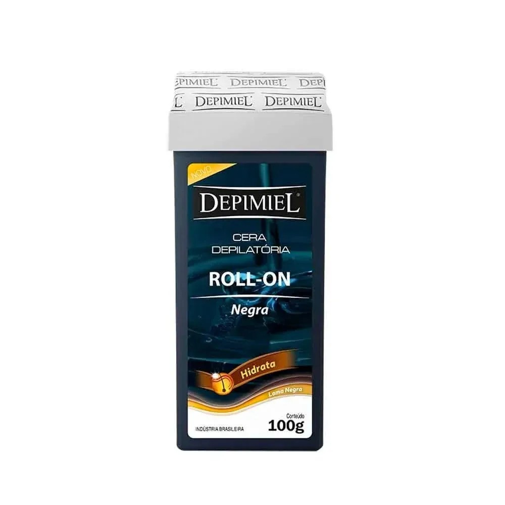 CERA DEPILATÓRIA ROLL-ON DEPIMIEL LAMA NEGRA 100G