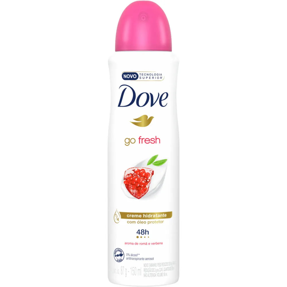 DESODORANTE DOVE AEROSOL GO FRESH ROMÃ E VERBENA 72H 150ML