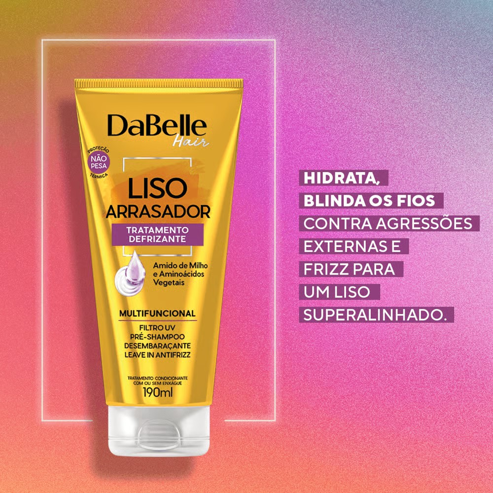 TRATAMENTO DEFRIZANTE LISO ARRASADOR DABELLE 190ML