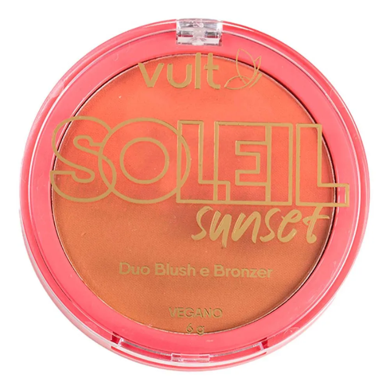 PÓ COMPACTO ILUMINADOR E BRONZER VULT SOLEIL SUNSET 6G