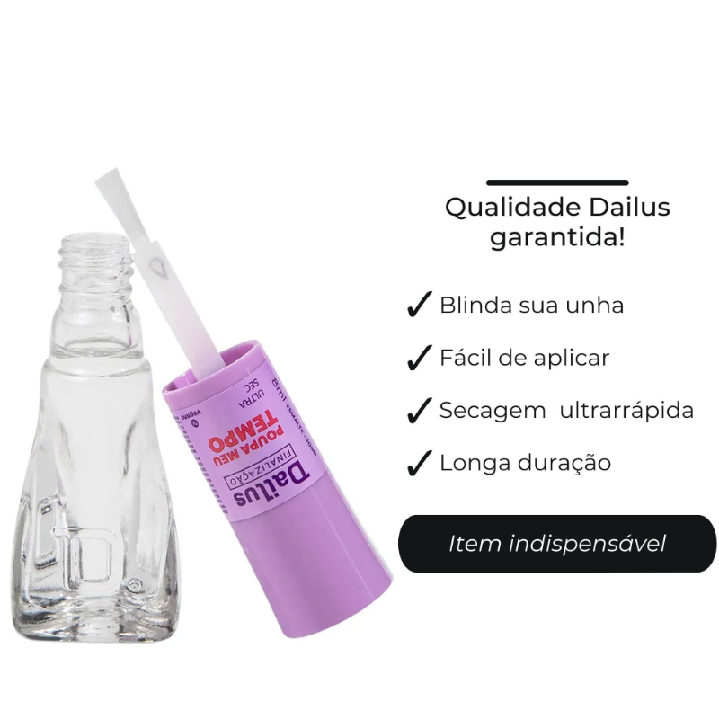 ESMALTE DAILUS ULTRA SECANTE FINALIZAÇÃO POUPA MEU TEMPO 8ML