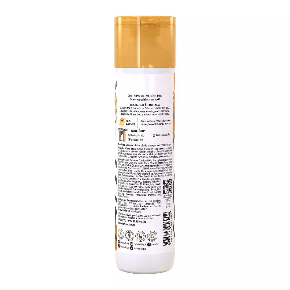 SHAMPOO SALON LINE MEU LISO RESTAURAÇÃO INTENSA 300ML
