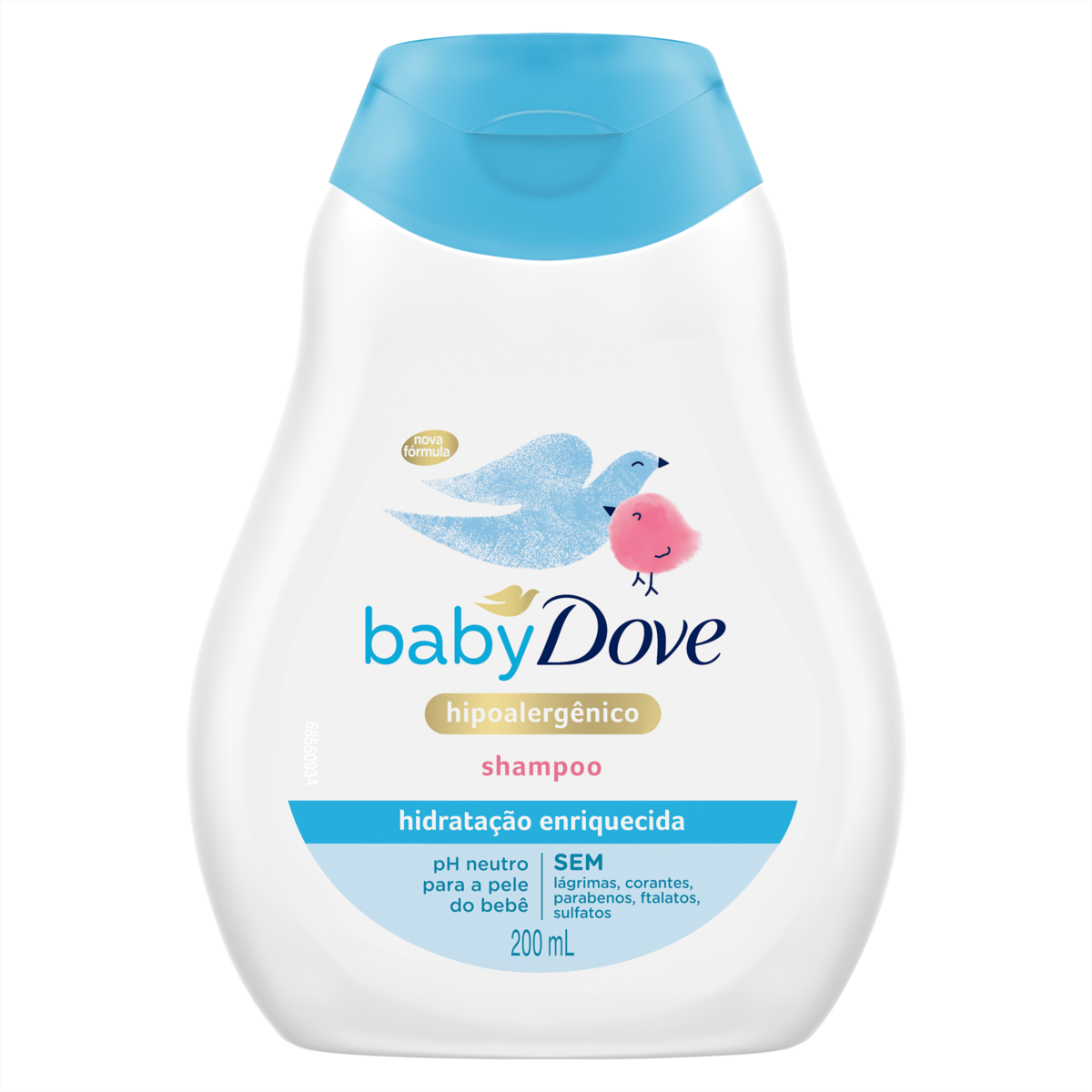 SHAMPOO DOVE BABY HIDRATAÇÃO ENRIQUECIDA HIPOALERGÊNICO 200ML