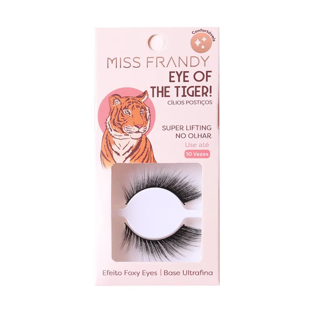 CÍLIOS POSTIÇOS MISS FRANDY EYE OF THE TIGER EFEITO FOXY EYES