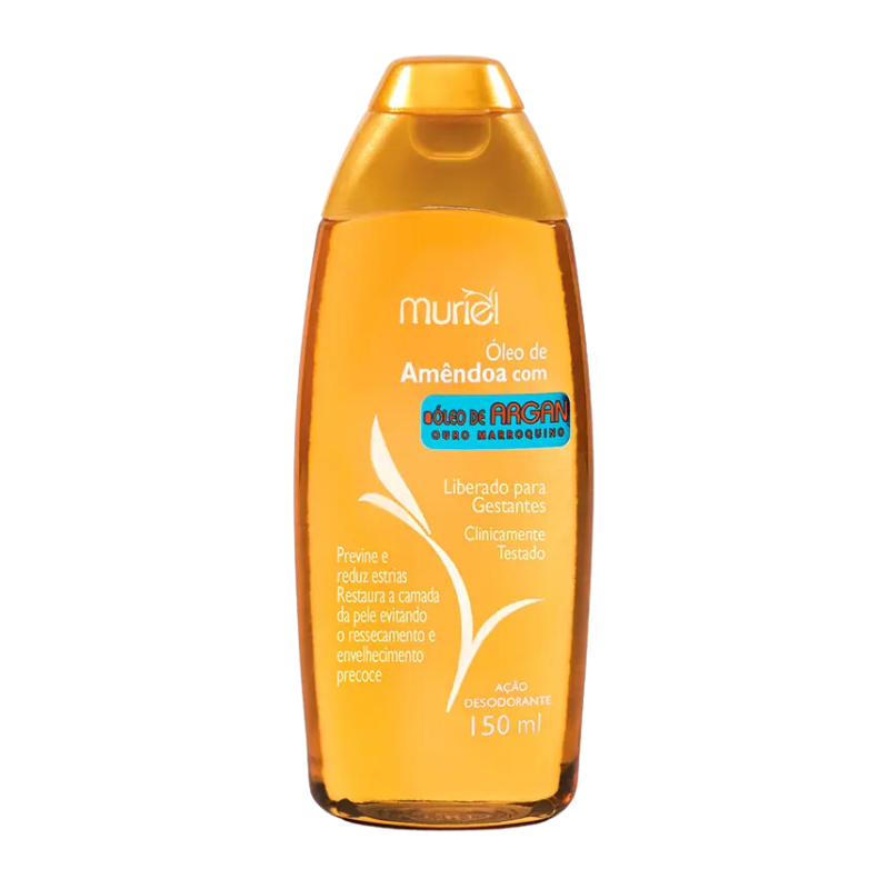 ÓLEO CORPORAL MURIEL AMÊNDOA COM ARGAN OURO MARROQUINO 150ML