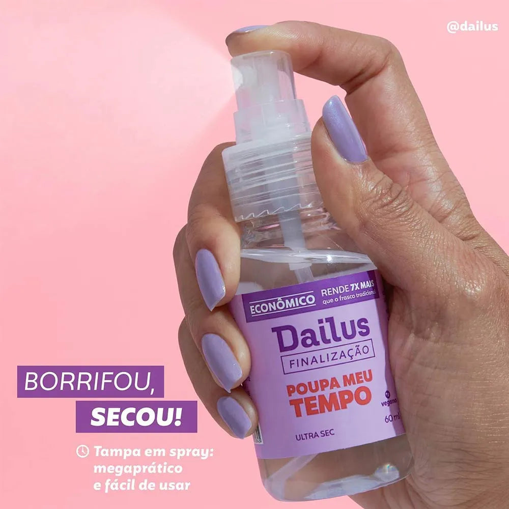 SECANTE DAILUS DE ESMALTE POUPA MEU TEMPO SPRAY 60ML