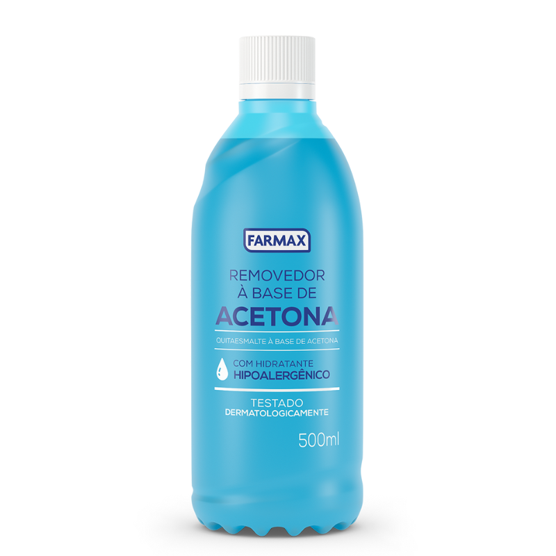 REMOVEDOR DE ESMALTE FARMAX ACETONA 500ML