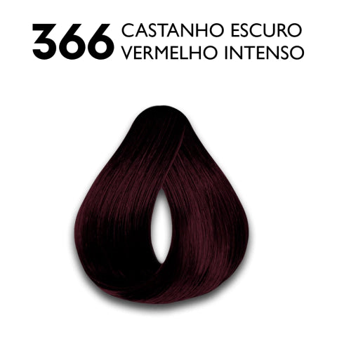 TONALIZANTE HASKELL EXCLLUSIV 366 CASTANHO ESCURO VERMELHO INTENSO
