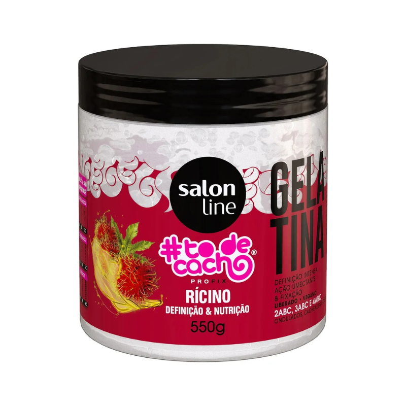 GELATINA CAPILAR SALON LINE #TODECACHO RÍCINO 550G