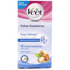FOLHAS DEPILATÓRIAS VEET CORPORAL EASY-GELWAX TECHNOLOGY 12 UNIDADES
