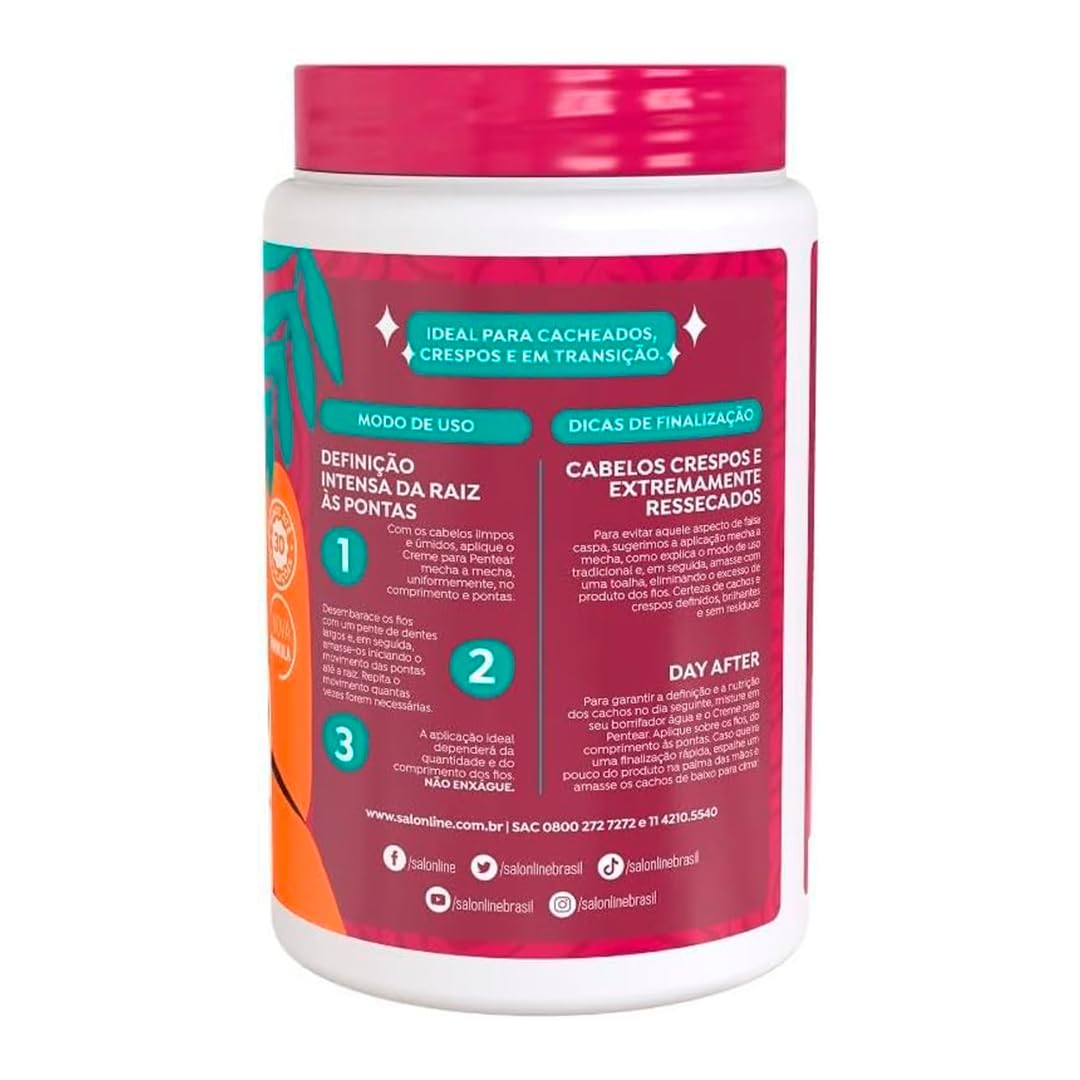 CREME PARA PENTEAR SALON LINE DEFINIÇÃO ANTIFRIZZ 1KG