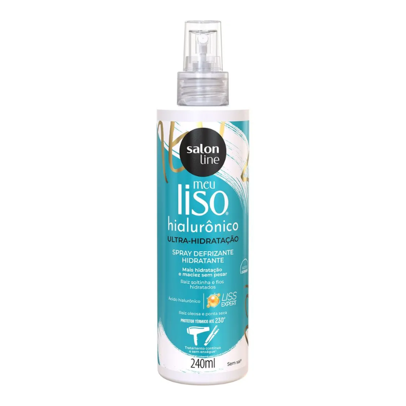 DEFRIZANTE EM SPRAY SALON LINE HIALURÔNICO ULTRA-HIDRATAÇÃO 240ML
