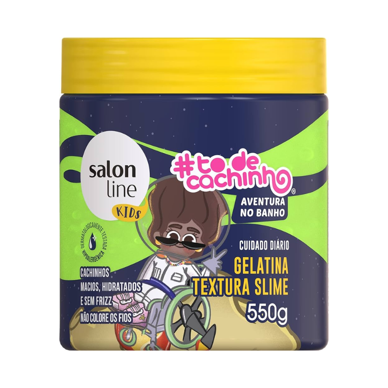 GELATINA CAPILAR SALON LINE TEXTURA SLIME #TODECACHINHO AVENTURA NO BANHO 550G