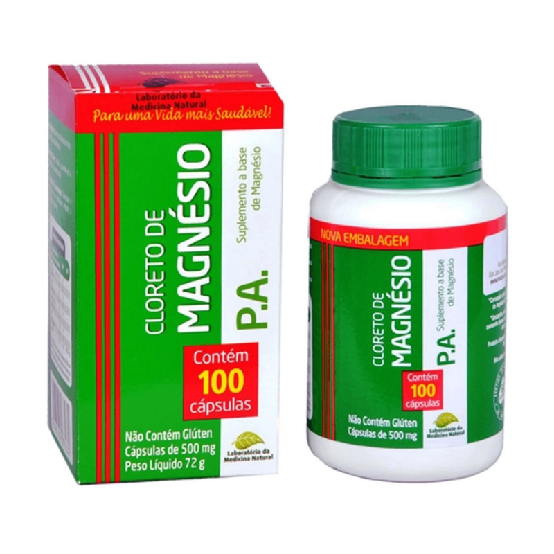 MEDINAL SUPLEMENTO VITAMINA CLORETO DE MAGNÉSIO 100 CAPSULAS