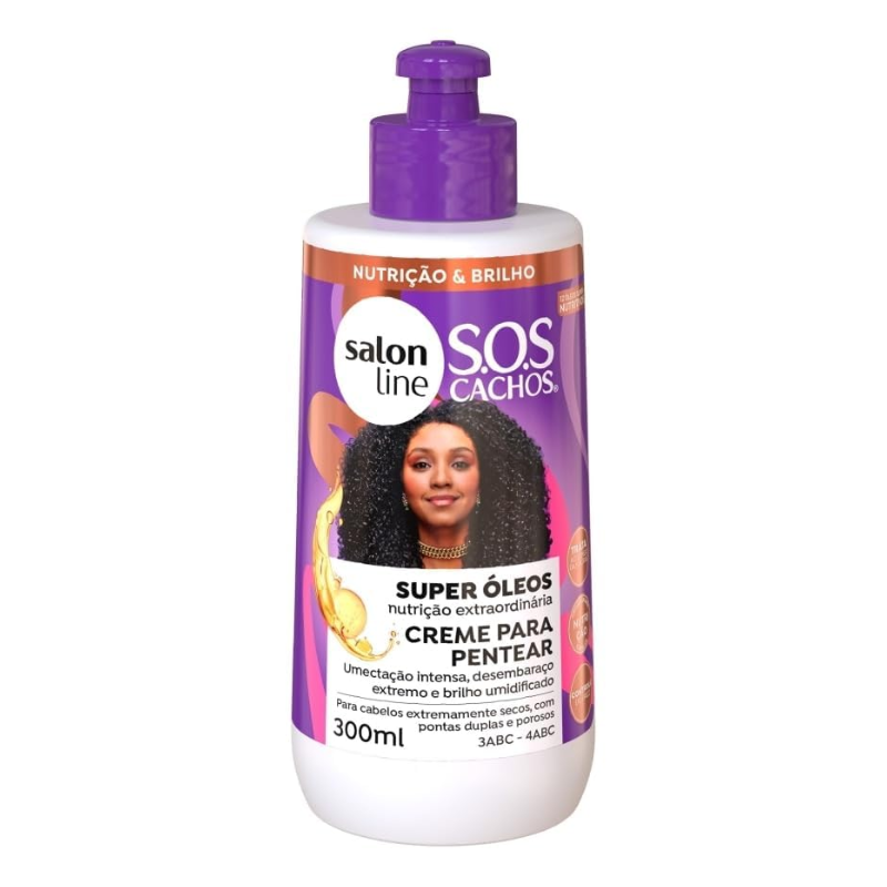 CREME PARA PENTEAR SALON LINE SUPER OLEO 300ML