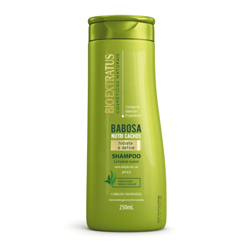 SHAMPOO BIO EXTRATUS BABOSA NUTRE CACHOS 250ML