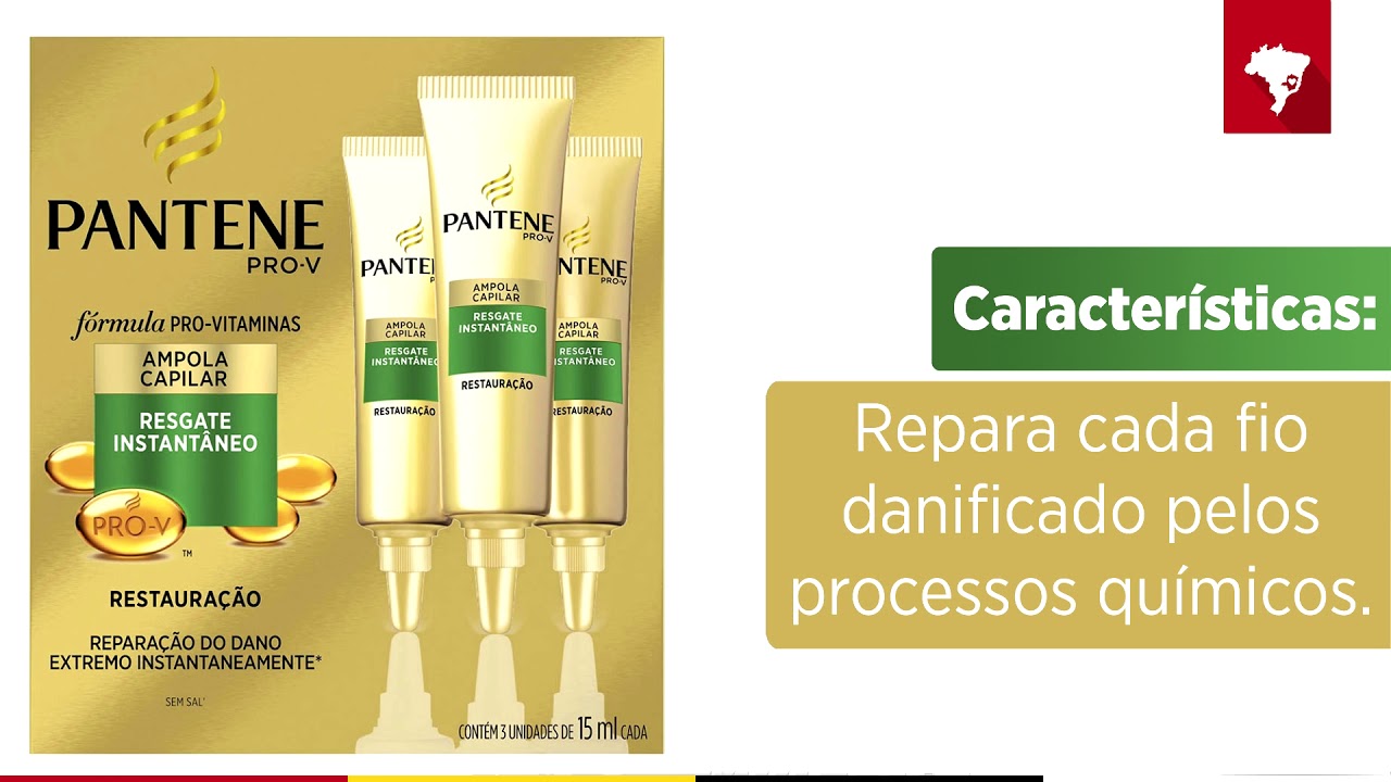 AMPOLA CAPILAR PANTENE RECONSTRUÇÃO REVITALIZADORA 15ML 3 UNIDADES