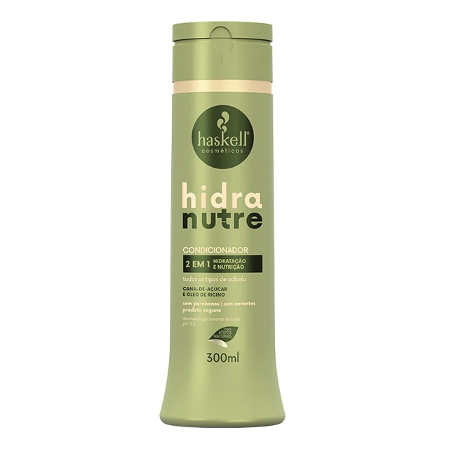 CONDICIONADOR HASKELL HIDRA NUTRE 2 EM 1 HIDRATAÇÃO E NUTRIÇÃO 300ML