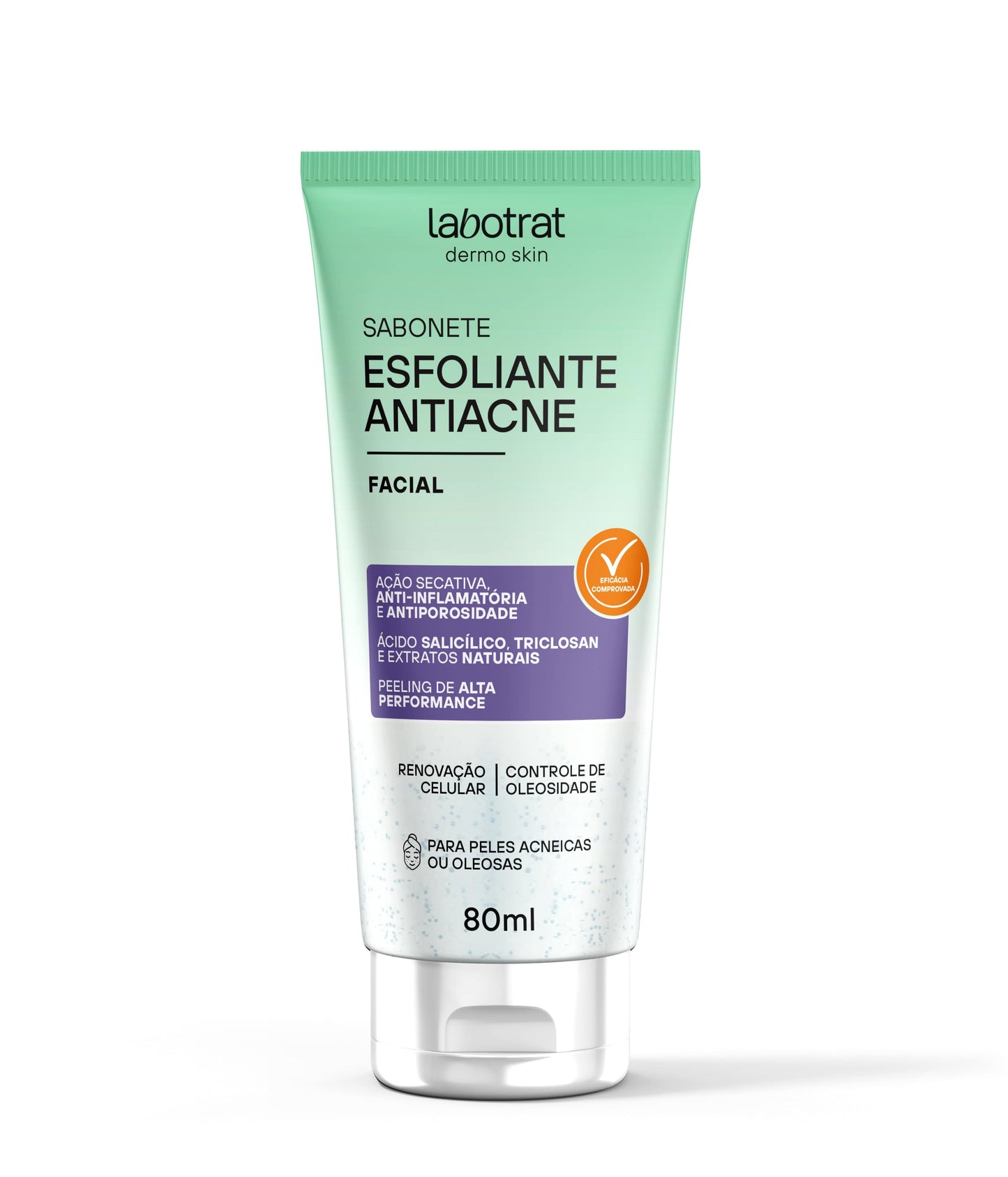 SABONETE ESFOLIANTE LABOTRAT ANTIACNE FACIAL 80ML