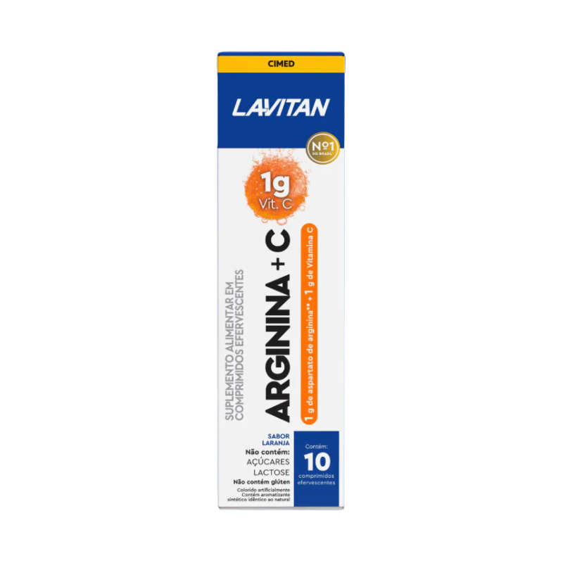 LAVITAN MULTIVITAMÍNICO ARGININA + C SABOR LARANJA
