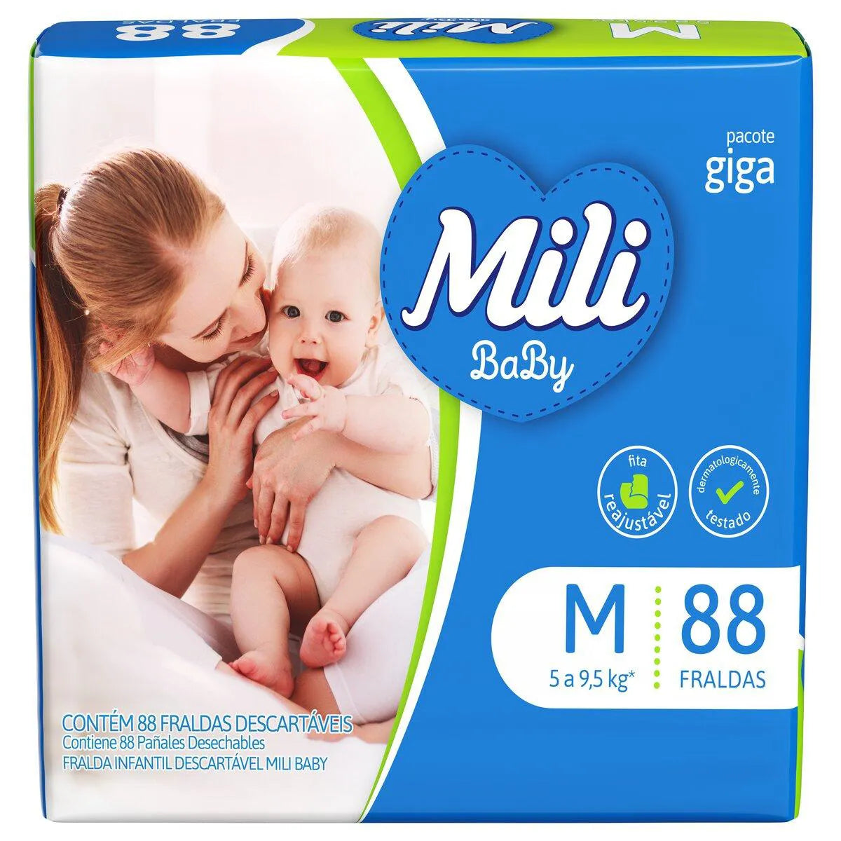 FRALDA MILI ULTRA SECA GIGA M 88UN