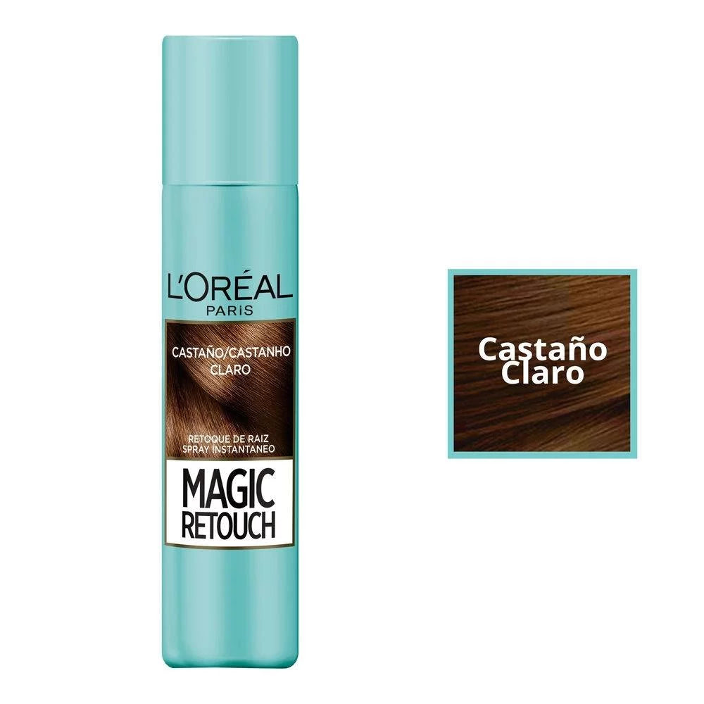 MAQUIAGEM PARA O CABELO L'ORÉAL PARIS MAGIC RETOUCH CASTANHO CLARO 75ML