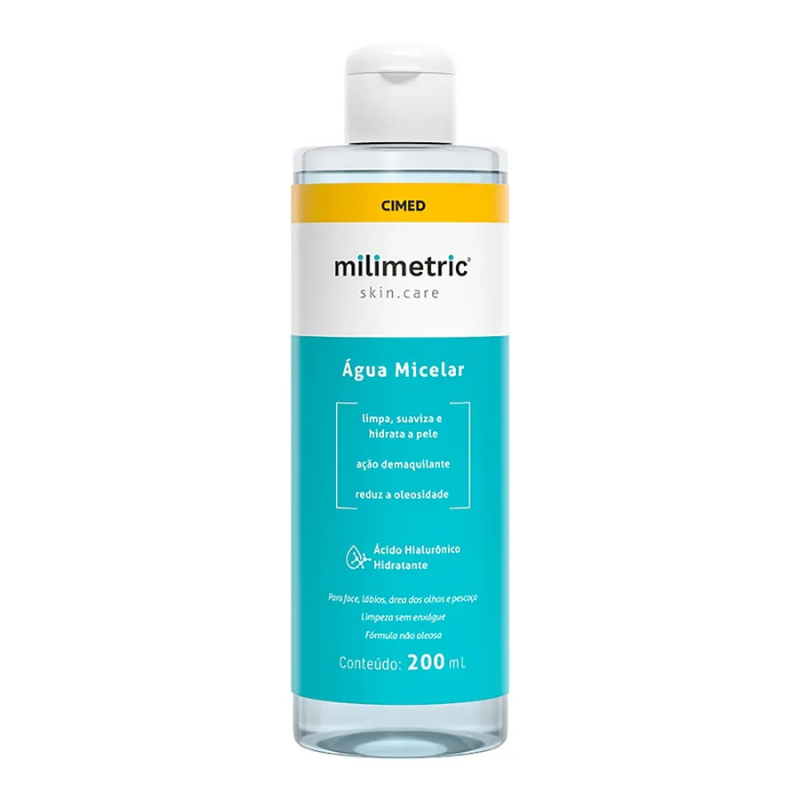 ÁGUA MICELAR CIMED MILLIMETRIC SKIN CARE 200ML