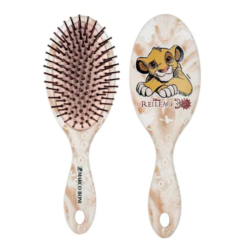 ESCOVA PARA CABELO MARCO BONI OVAL DISNEY REI LEÃO 3   7127