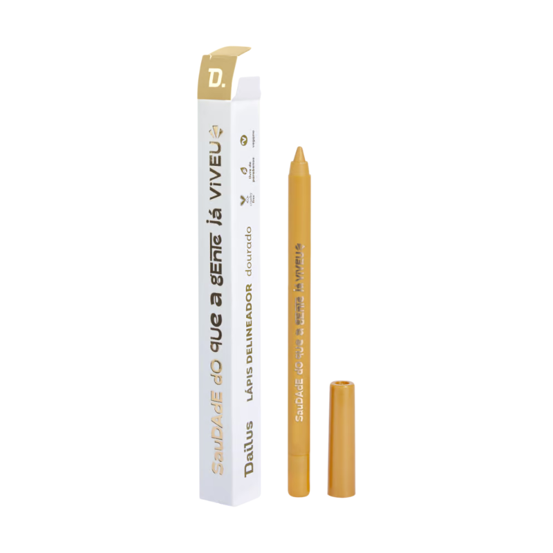 LÁPIS DELINEADOR DAILUS DOURADO SAUDADE DO QUE A GENTE JÁ VIVEU 1,4G