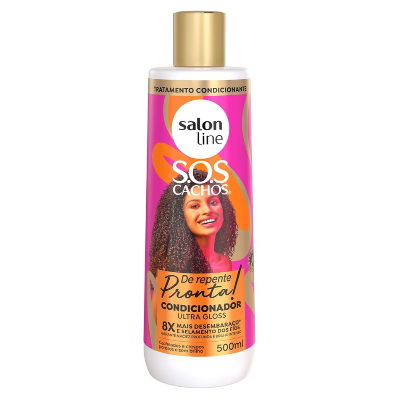 CONDICIONADOR SALON LINE S.O.S CACHOS DE REPENTE PRONTA! 500ML