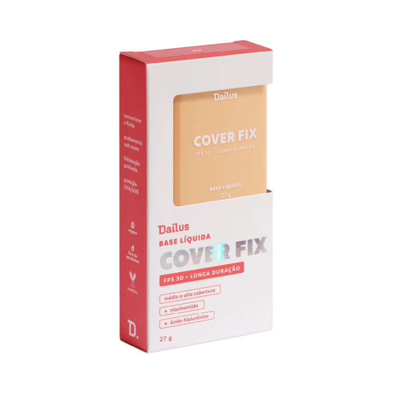 BASE LÍQUIDA DAILUS COVER FIX FPS 30 D.3 CLARO 27G