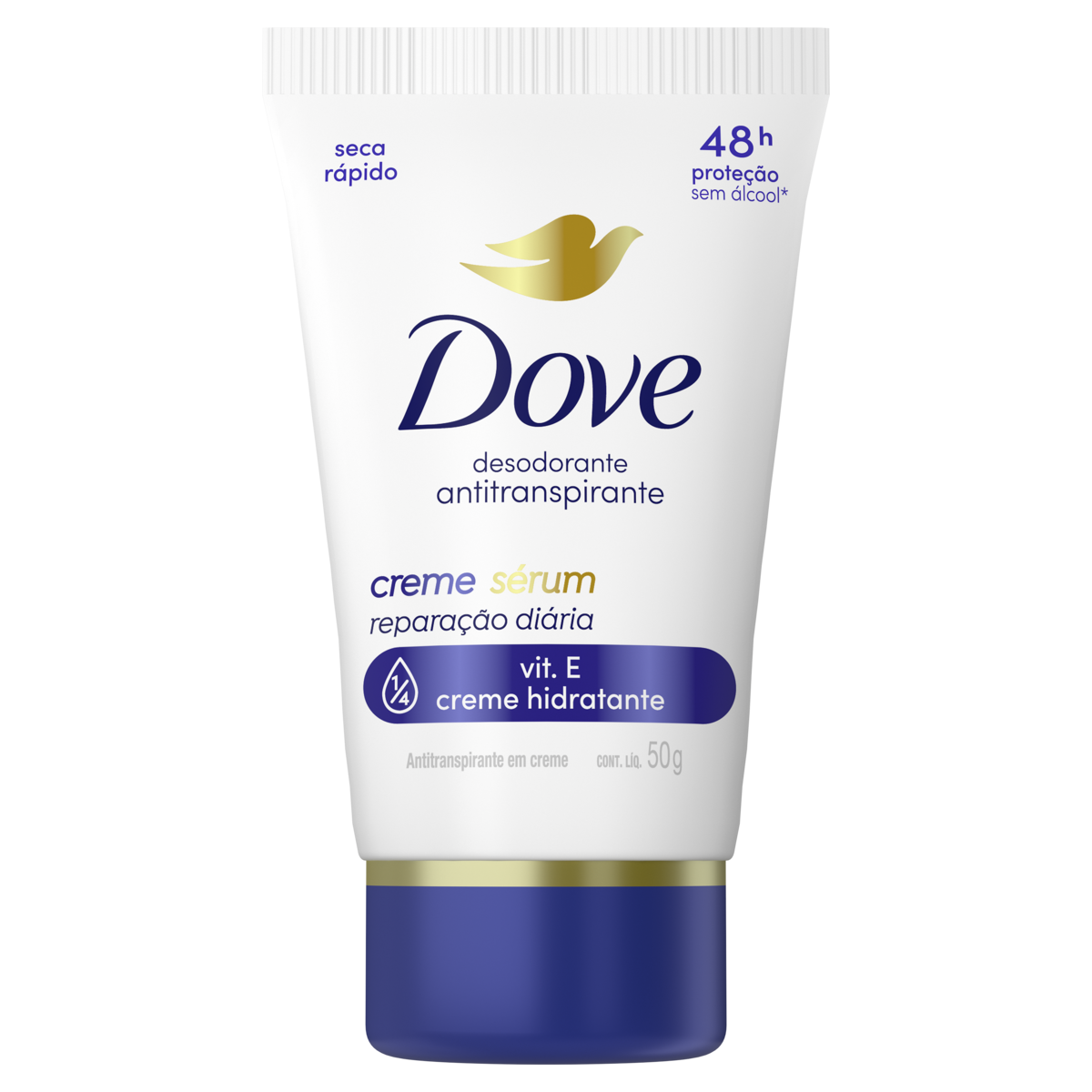 DESODORANTE DOVE CREME SERÚM REPARAÇÃO DIÁRIA 48H DE PROTEÇÃO 50G