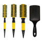 KIT MARCO BONI 3 ESCOVAS THERMAL CERAMIC PROFISSIONAIS E 1 ESCOVA RAQUETE DESEMBARAÇANTE 4 UNIDADES 6204