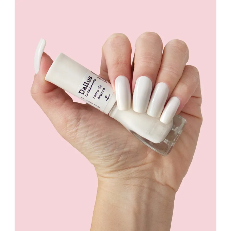 ESMALTE DAILUS CREMOSO QUERIDINHOS FESTA DO BRANCO 8ML