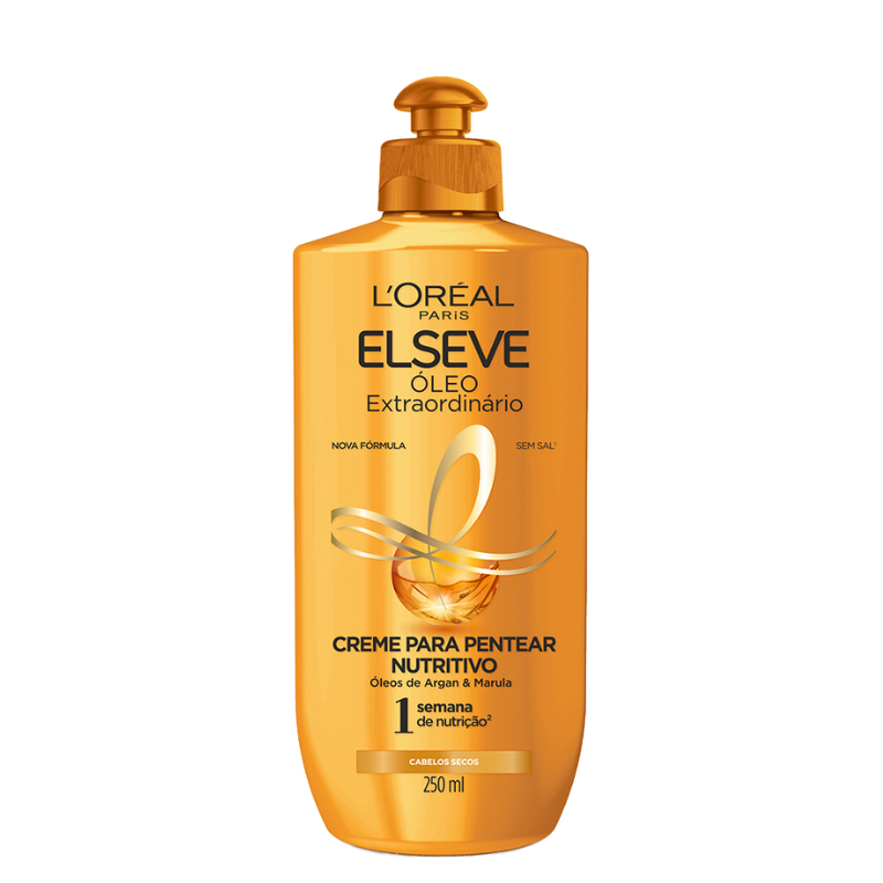 CREME PARA PENTEAR ELSEVE ÓLEO EXTRAORDINÁRIO NUTRITIVO 250ML