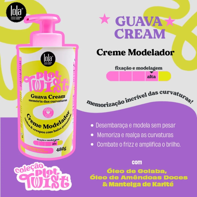 CREME MODELADOR LOLA GUAVA CREAM PLOT TWIST 480ML