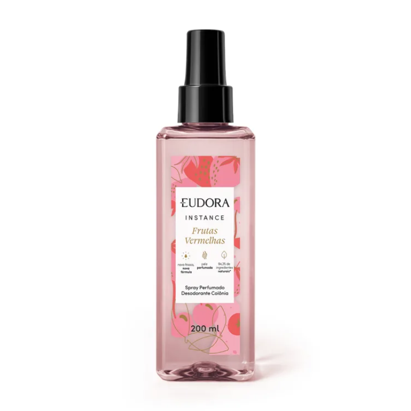 SPRAY PERFUMADO EUDORA FRUTAS VERMELHAS 200ML