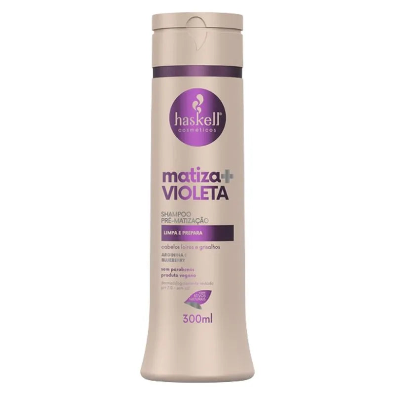 SHAMPOO HASKELL PRÉ- MATIZAÇÃO MATIZADOR+VIOLETA 300ML