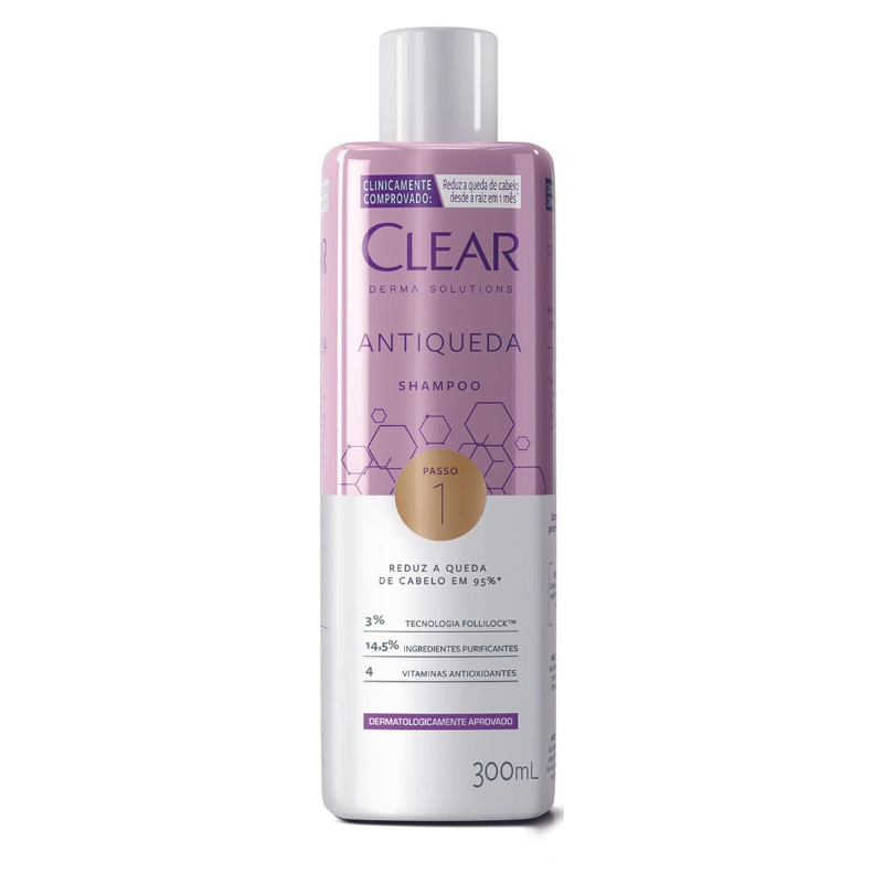 SHAMPOO CLEAR DERMA SOLUTIONS ANTIQUEDA 300ML